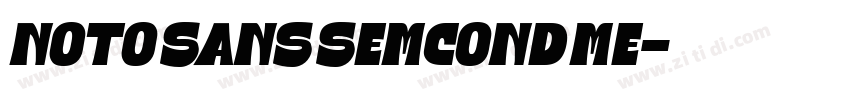 Noto Sans SemCond Me字体转换